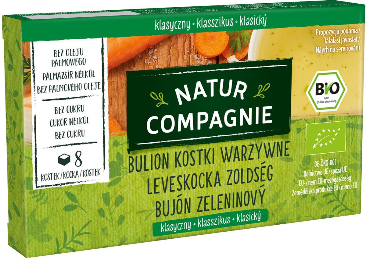 Broth - Vegetable cubes without added sugar ORGANIC 84 g - NATUR COMPAGNIE