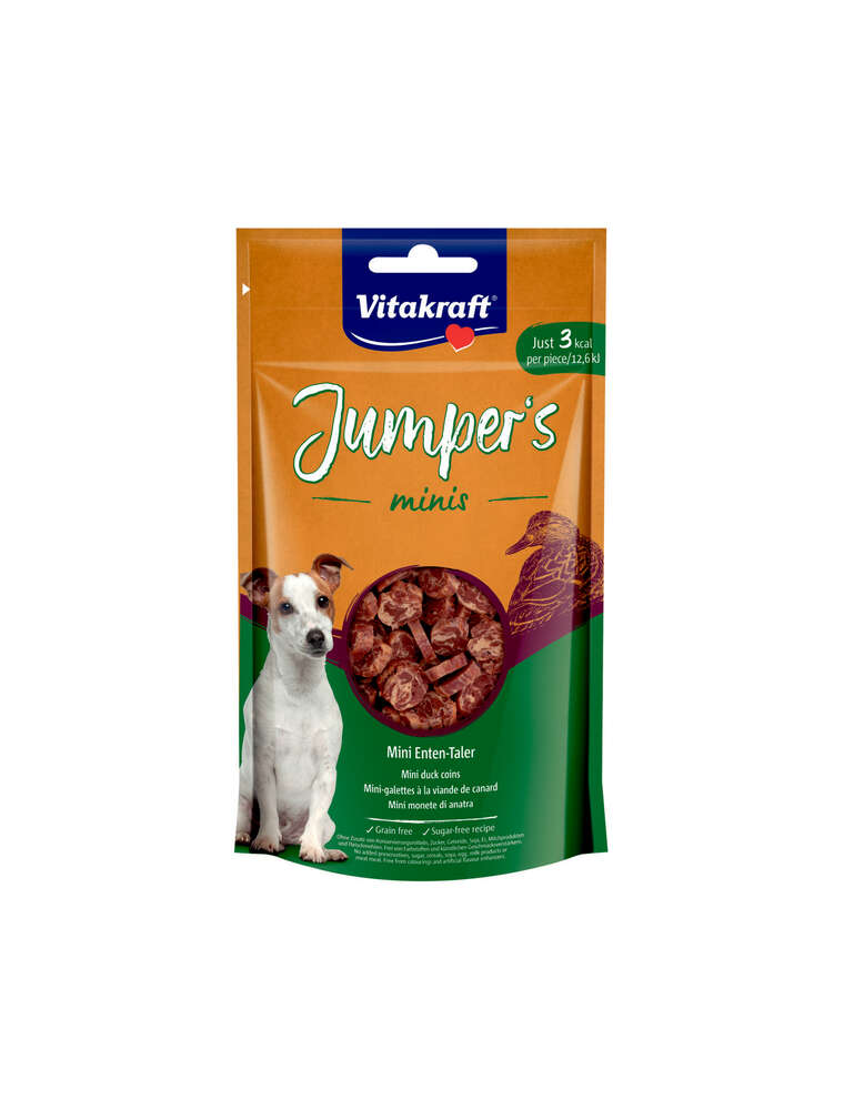 JUMPERS MINIS COINS Entenleckerli für Hunde 80g - VITAKRAFT