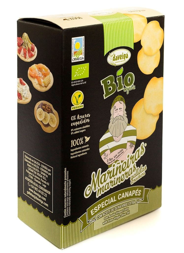 BIO Cracker con aceite de oliva 100 g - DAVEIGA