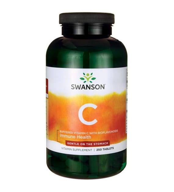 L-gepuffertes Vitamin C - Calciumascorbat mit Bioflavonoiden gepuffertes C mit Bioflavonoiden 1000 mg 250 Tabletten von SWANSON