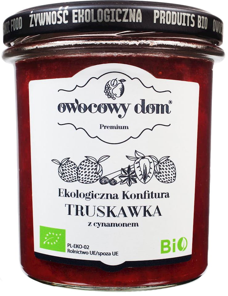 Marmellata di lamponi con zucchero di canna BIO 300 g - FRUIT HOUSE