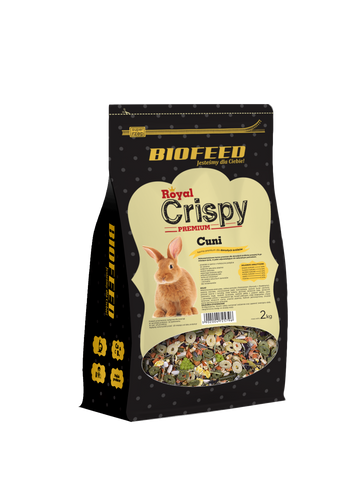 Royal Crispy Premium Cuni 2kg - für Kaninchen - BIOFEED