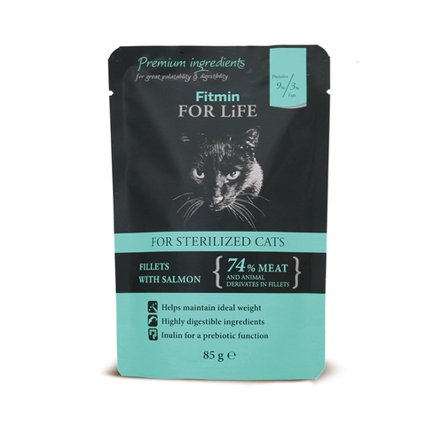 cat For Life Pouch Sterilisierter Lachs 85g - FITMIN