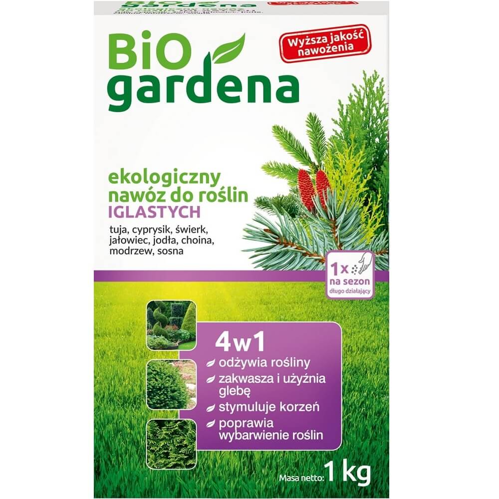 Ekologické 1 kg hnojivo pro jehličnany - BIO GARDENA
