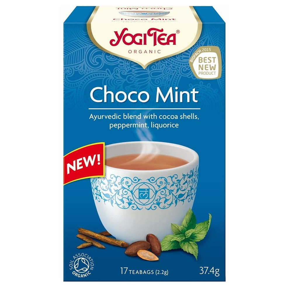 Schoko-Minztea teafilterben kakaóval és mentával BIO (17 x 22 g) - YOGI TEA