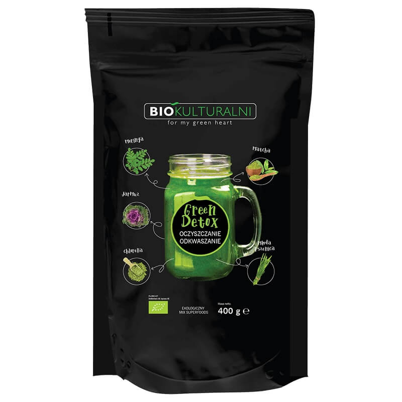 Organic Green Detox Superfood Blend 400 g - BIOKULTURAL