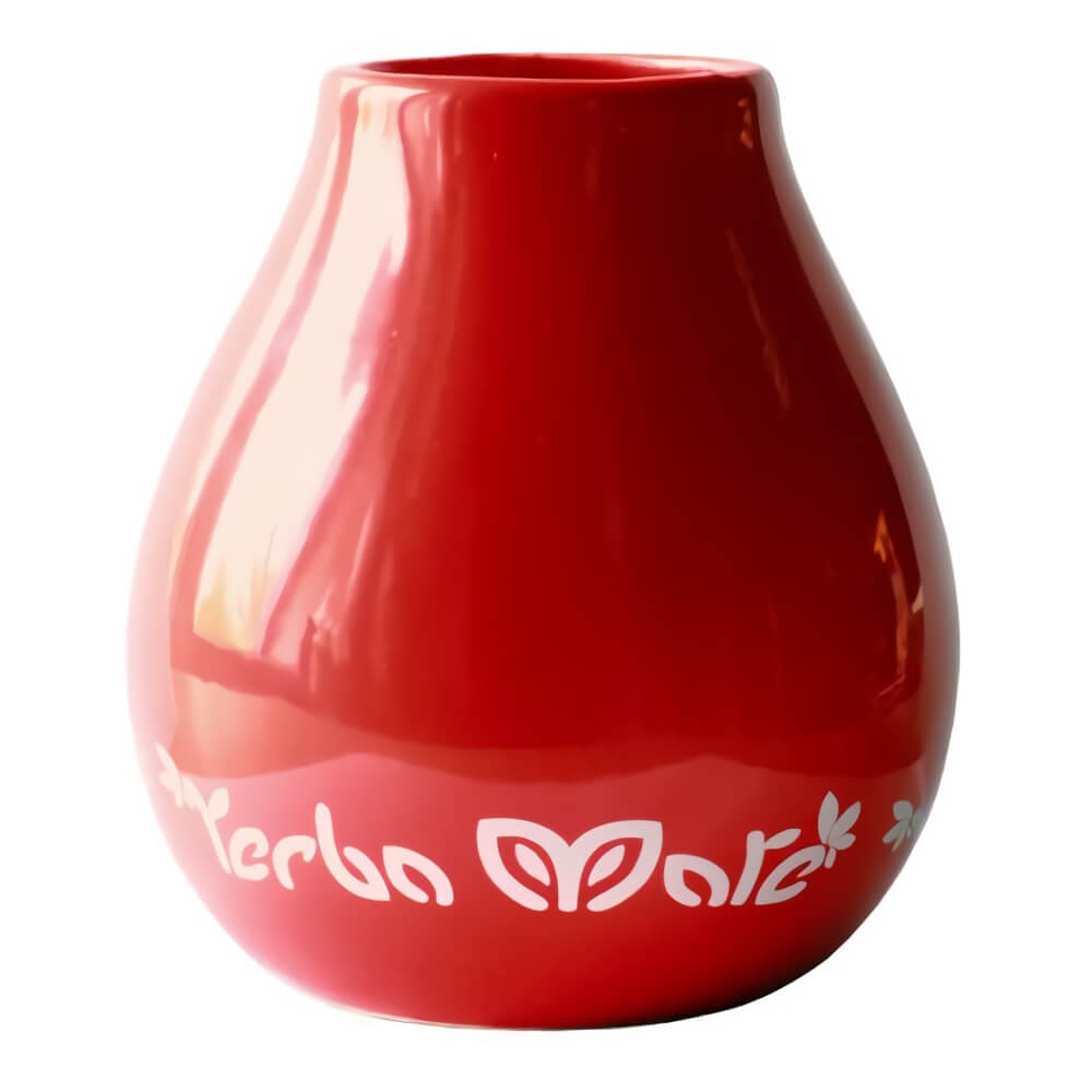 Červené keramické matero 350 ml - ORGANIC MATE GREEN