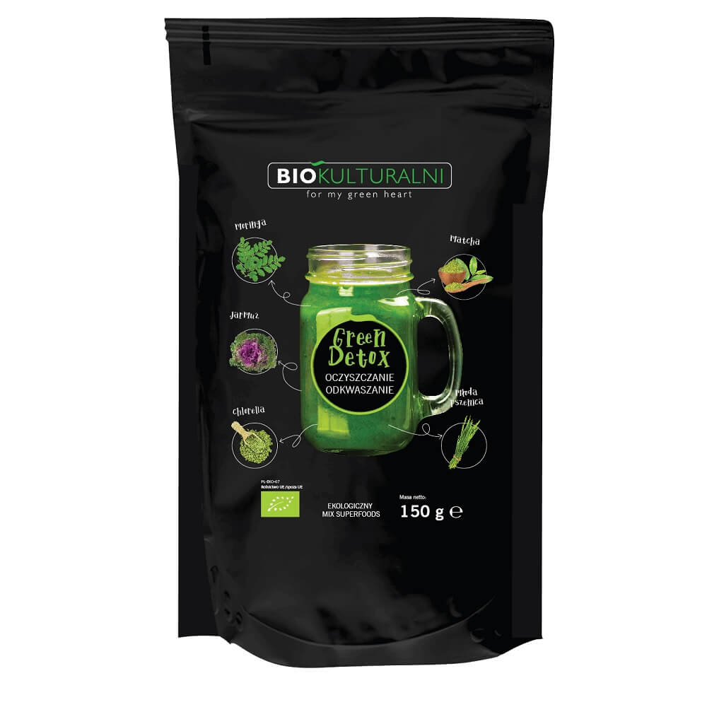 Organic Green Detox Superfood Blend 150 g - BIOKULTURAL