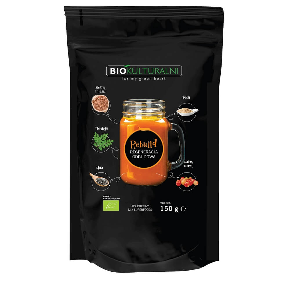 Blandning av superfoods Återuppbyggnad EKO 150 g - BIOKULTURALNI