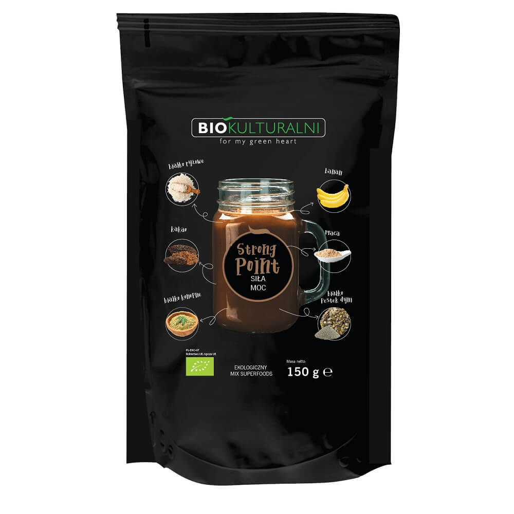 Blandning av superfoods stark punkt EKO 150 g - BIOKULTURAL
