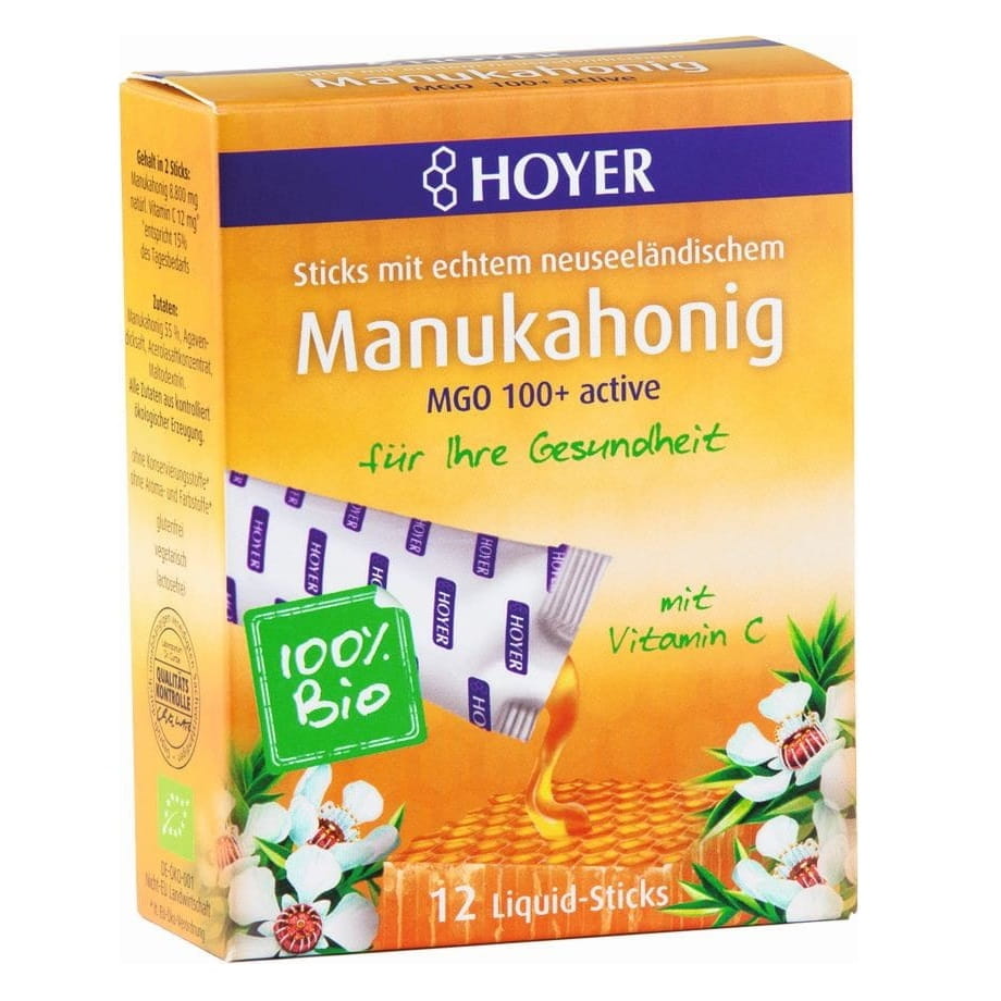 Mel de Manuka MGO 100 + BIO 12 Sachês - HOYER