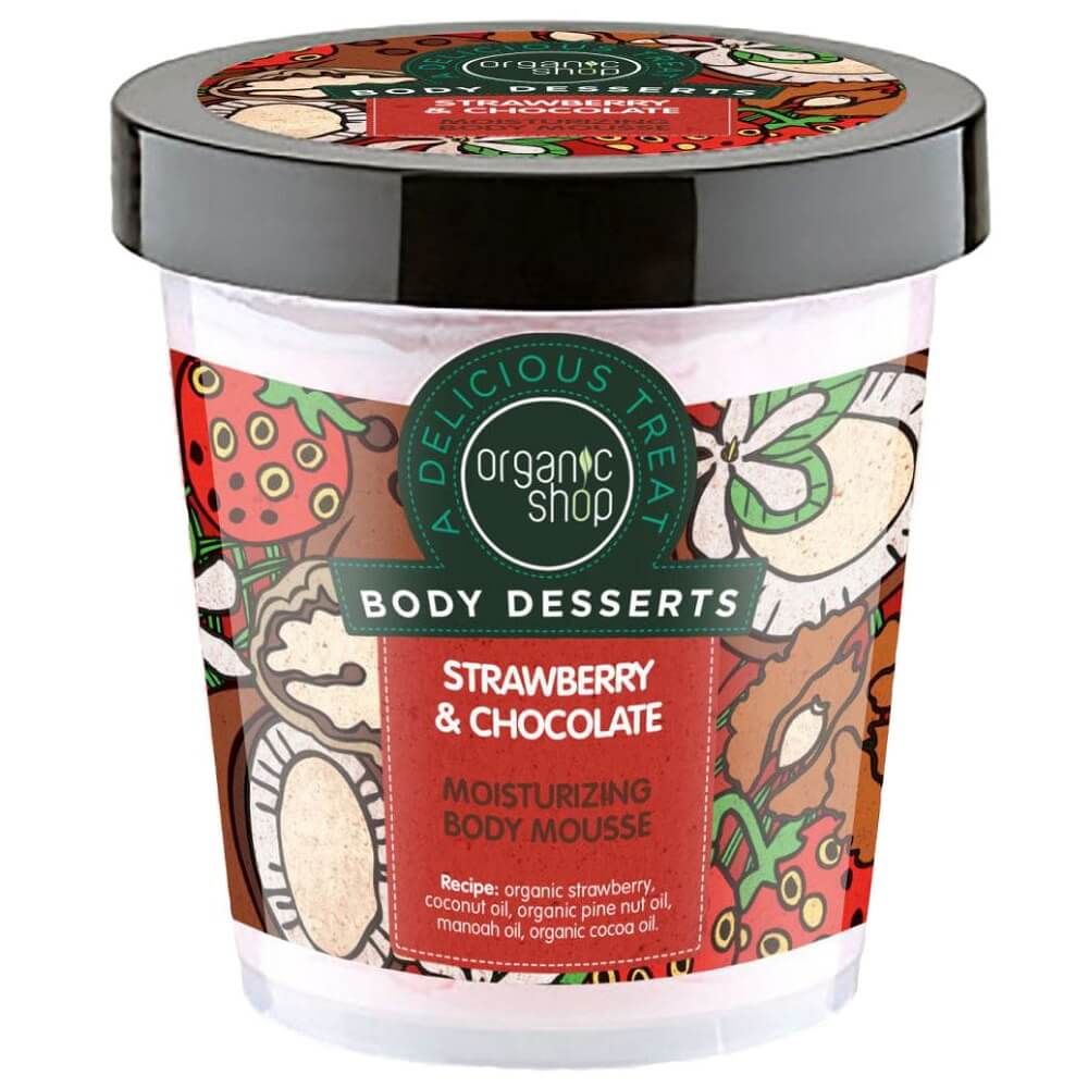 Jahodovo-čokoládové tělové pěna 450 ml - BIO SHOP