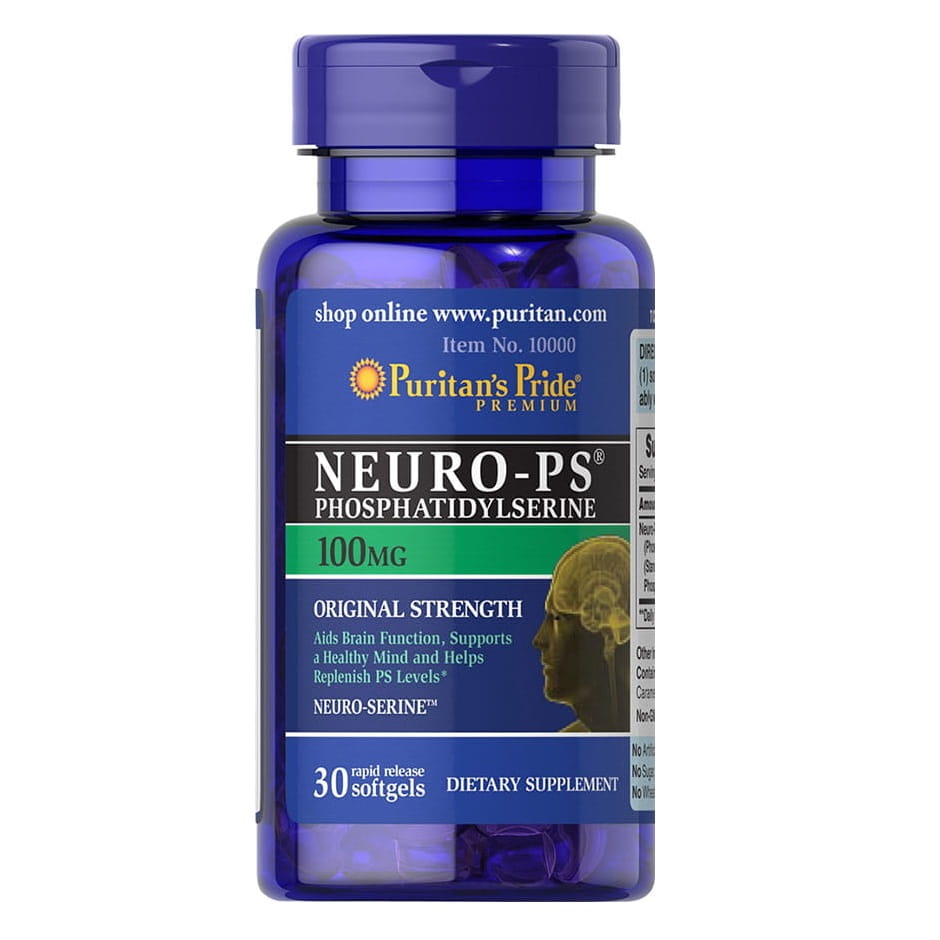 Neuro - ps 100 mg ฟอสฟาทิดิลซีรีน 30 แคปซูล PURITAN'S PRIDE