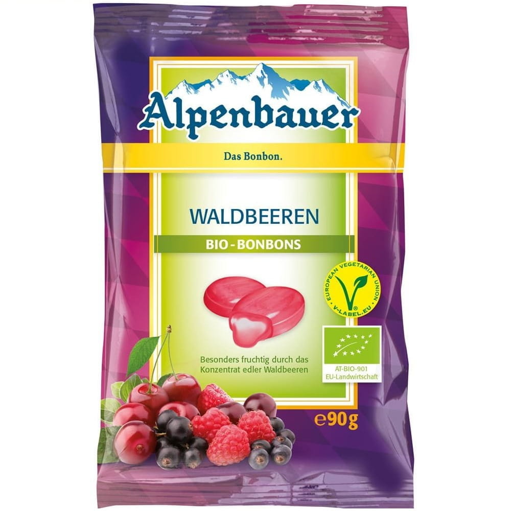 Kẹo trái cây hữu cơ thuần chay 90g - ALPENBAUER