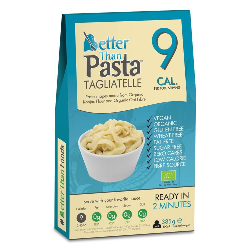 Konjak Tagliatelle bez lepku BIO 385 g - LEPŠÍ NEŽ POTRAVINY