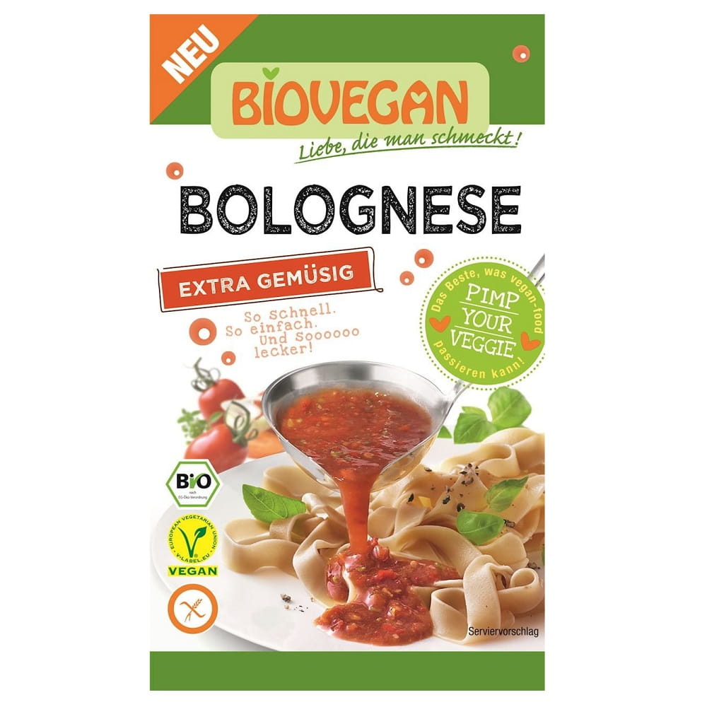 Glutenfrit saucenpulver Bolognese BIO 33 g - BIO VEGAN
