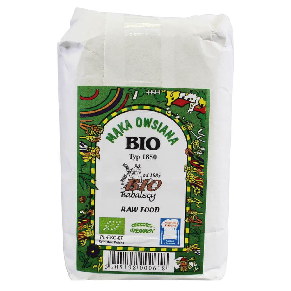 Hafervollkornmehl Typ 1850 BIO 500 g - BABALSCY