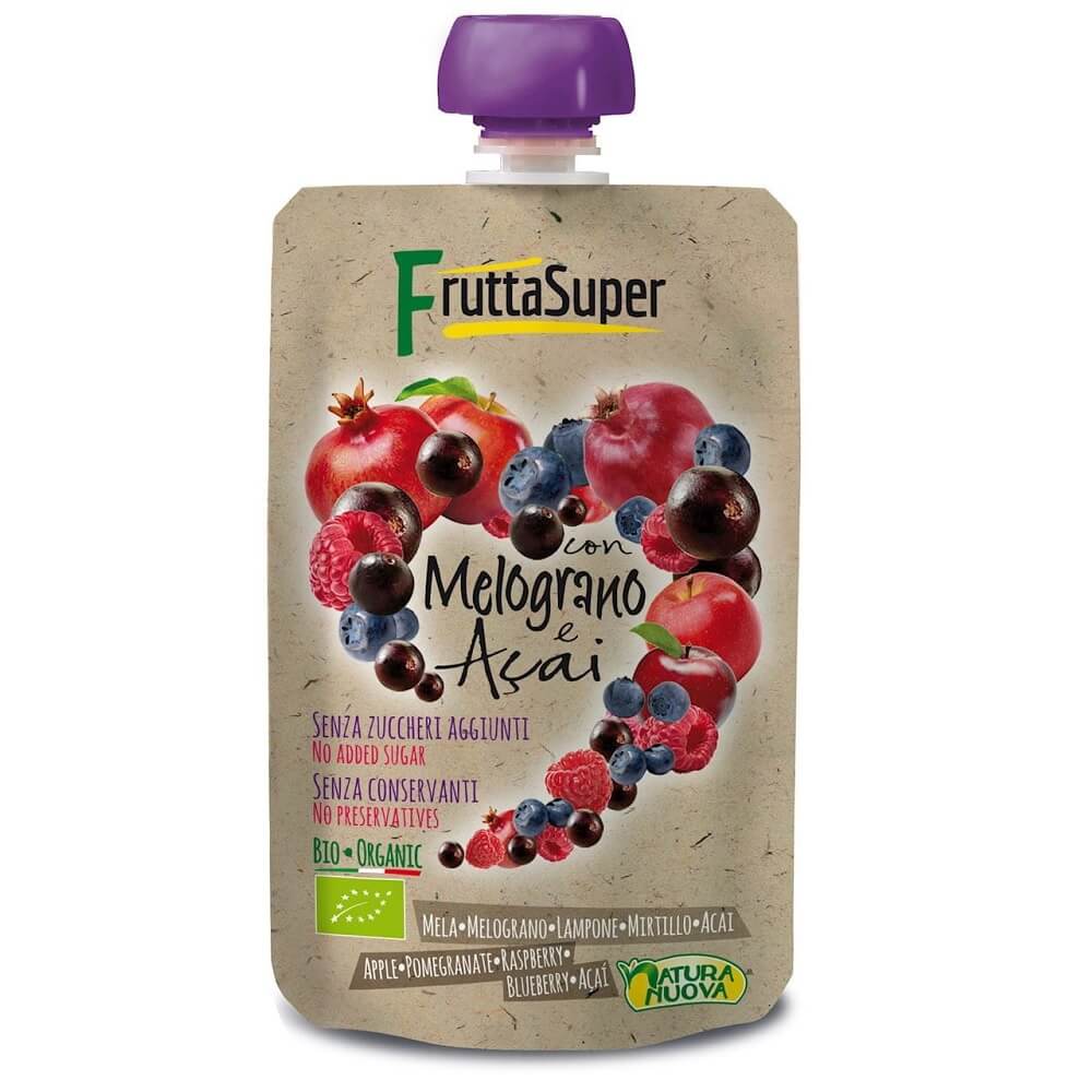 Puree Buah Delima - Acai Organik 120 g - NATURA NUOVA