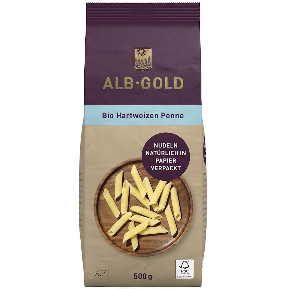 Penne (Durumvete) Pasta Ekologisk 500 g - ALB GOLD