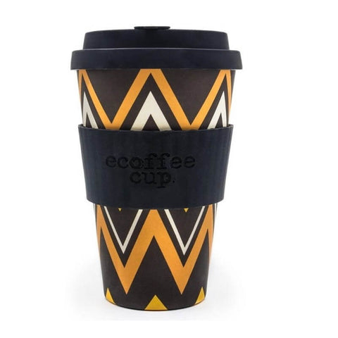 Becher aus Bambusfaser Zickzack 400 ml - ECOFFEE CUP