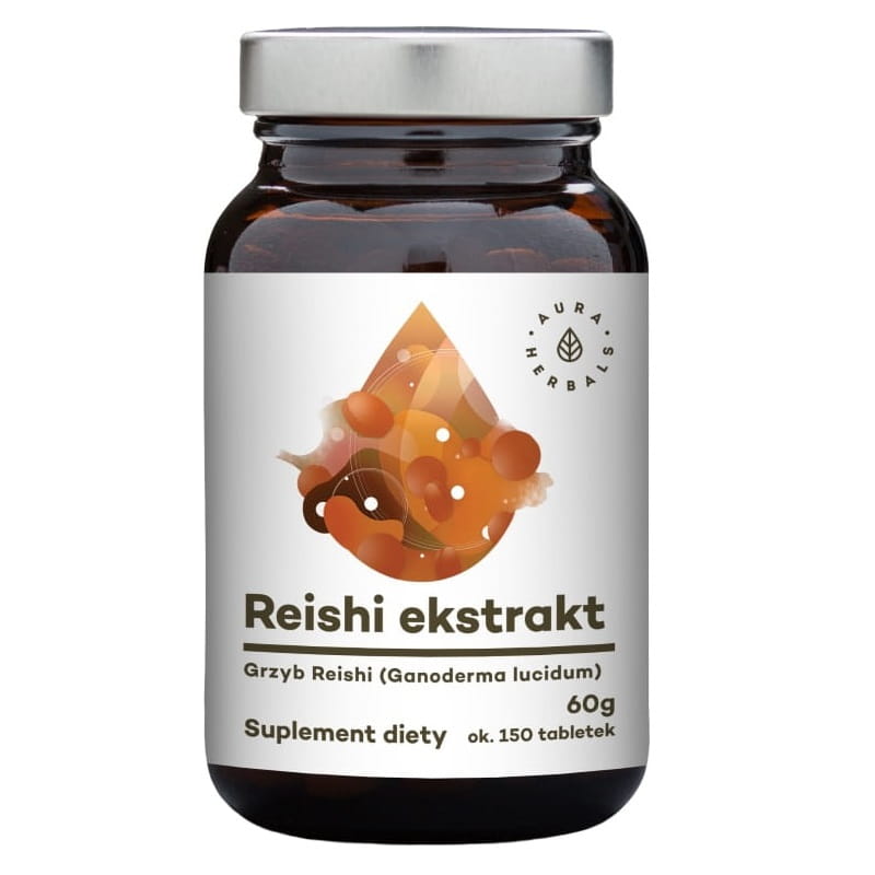 Reishi-svampextrakt Reishi-sporer 150 tabletter AURA HERBALS