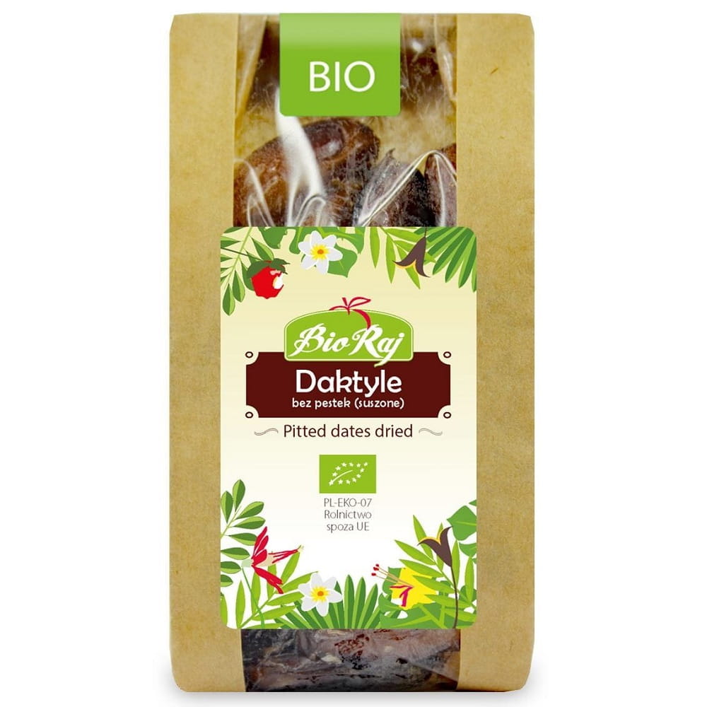 Dadler uten steiner, tørket ØKO 250 g - BIO PARADISE