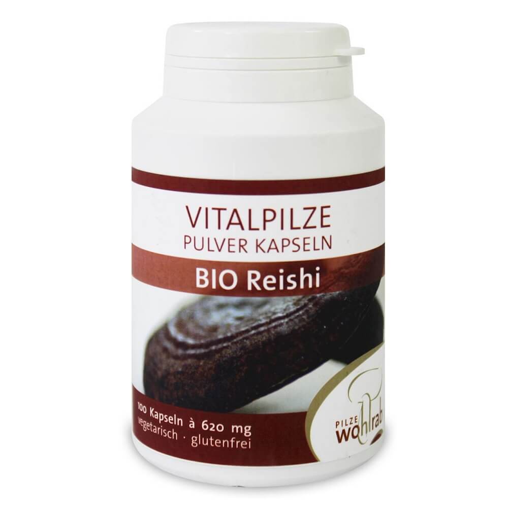 Funghi Reishi polverizzati (glänzend lingual) senza glutine BIO 100 g - WOHLRAB FOLIEN