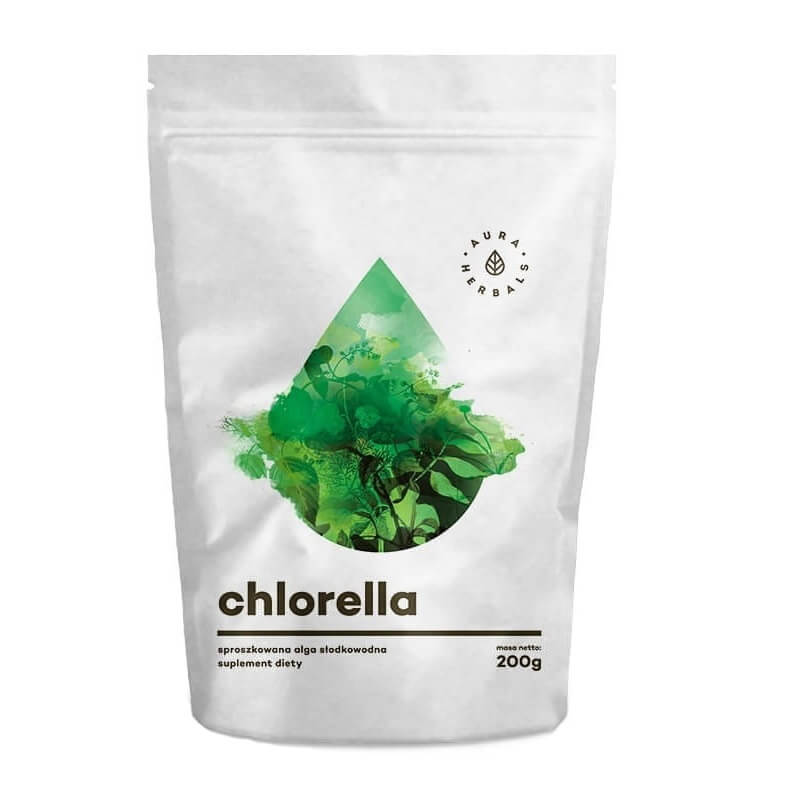 Chlorella powder freshwater algae powder 200g AURA HERBALS