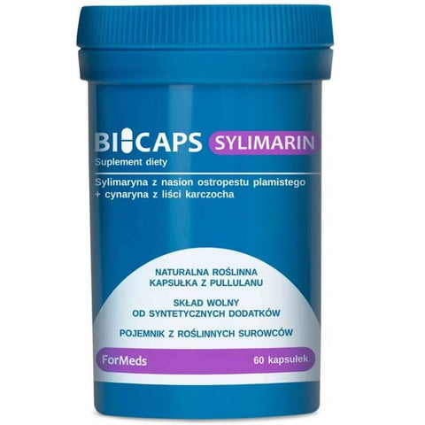 Bicaps Sylimarin Silymarin aus Mariendistelsamen 80mg 60 Portionen 60 Kapseln FORMEDS