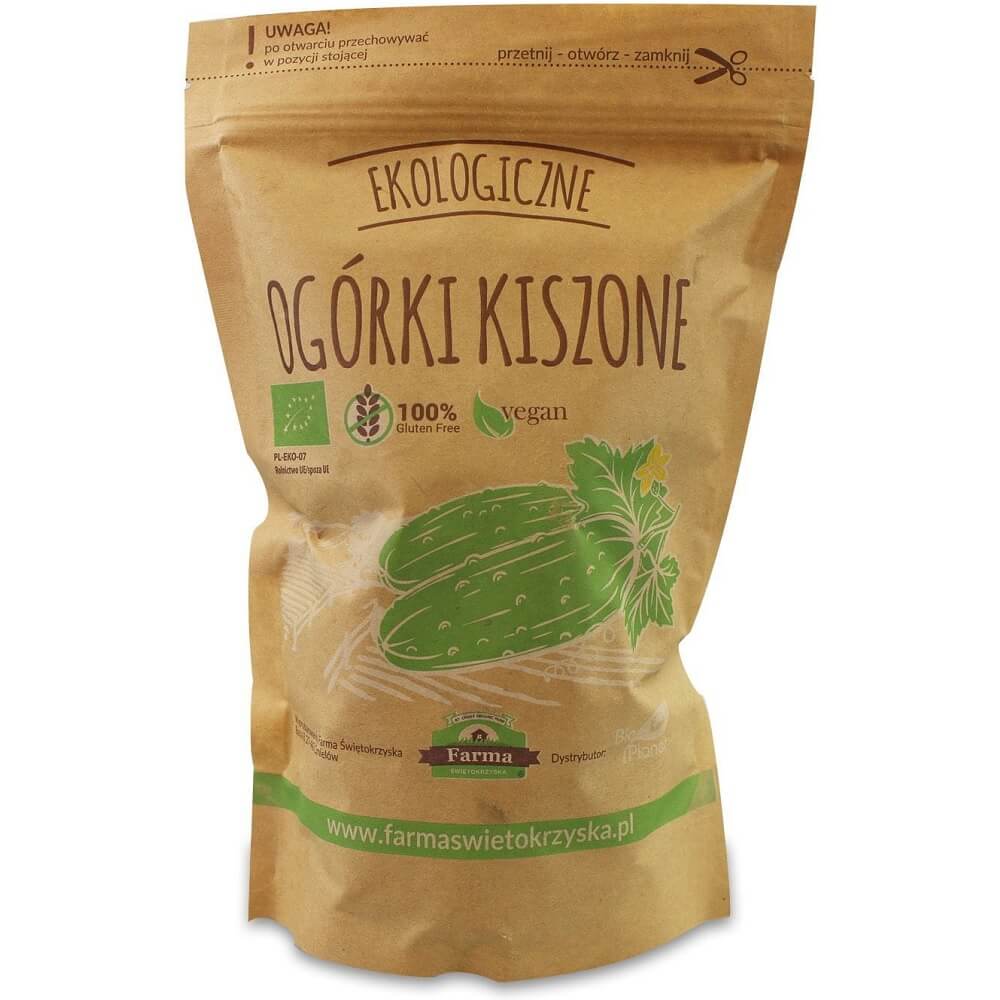 Pepinillos encurtidos BIO 980 g (480 g) Doypack FARMA ŚWIĘTOKRZYSKA