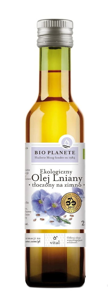 Ψυχρής έκθλιψης βιολογικό λινέλαιο 250 ml - BIO PLANETE
