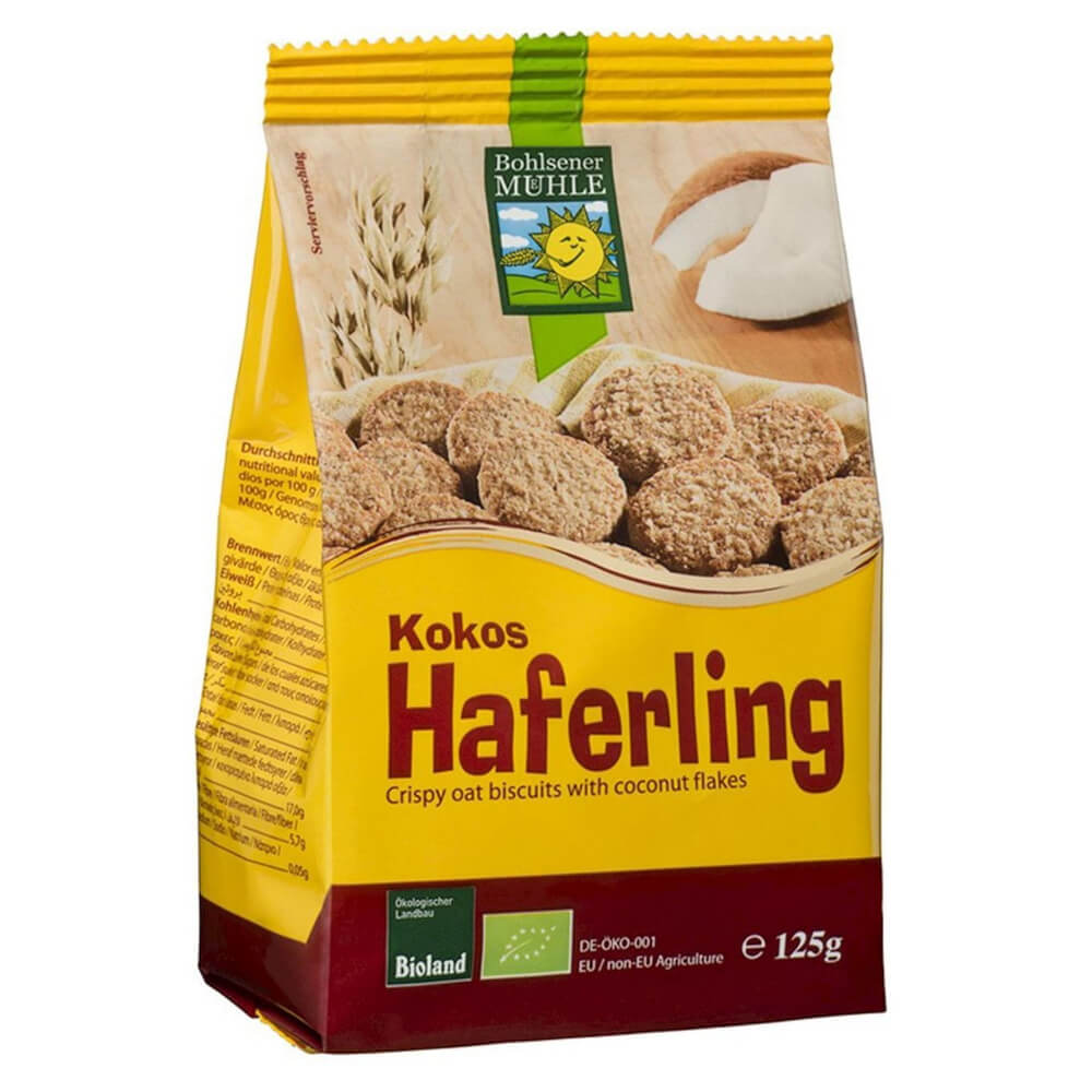 Havermout-kokoskoekjes BIO 125 g - BOHLSENER MÜHLE