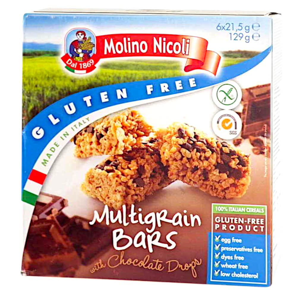 Barre multicéréales sans gluten au chocolat 6x21,5 g MOLINO