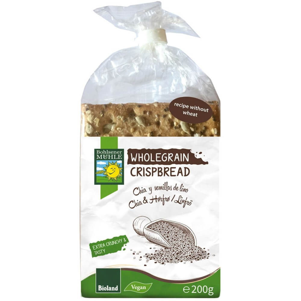 Pain croustillant aux graines de chia BIO 200 g - BOHLSENER MÜHLE