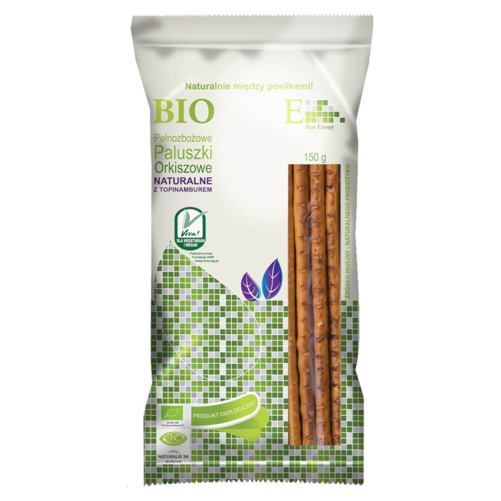 Palitos integrales de espelta con topinambur BIO 150g - ENVOY