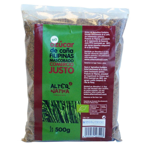 Rohrzucker mascobado fair gehandelt BIO 500 g - ALTERNATIVA