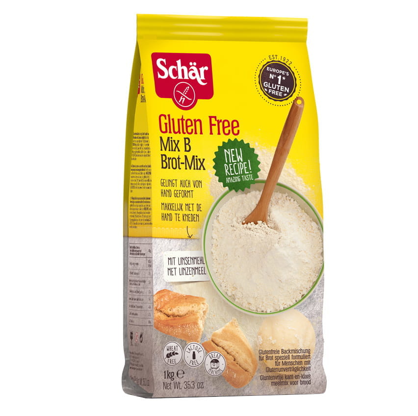 Campuran B - Campuran roti - campuran untuk membuat roti - bebas gluten 1kg SCHÄR