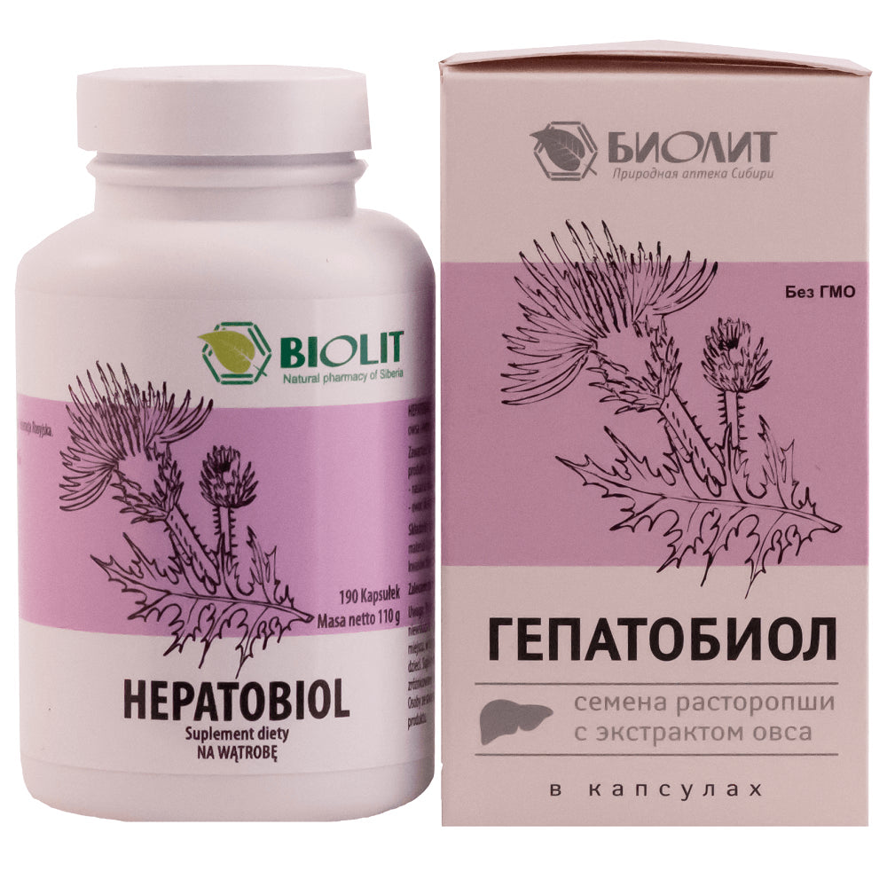 Ekstrak Milk Thistle dan Oat Hijau hEPatobiol 190 bioLIT Kapsul