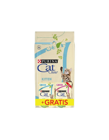 CAT CHOW KITTEN Reich an Huhn 1,5 kg + KOSTENLOS 2x85 g - PURINA