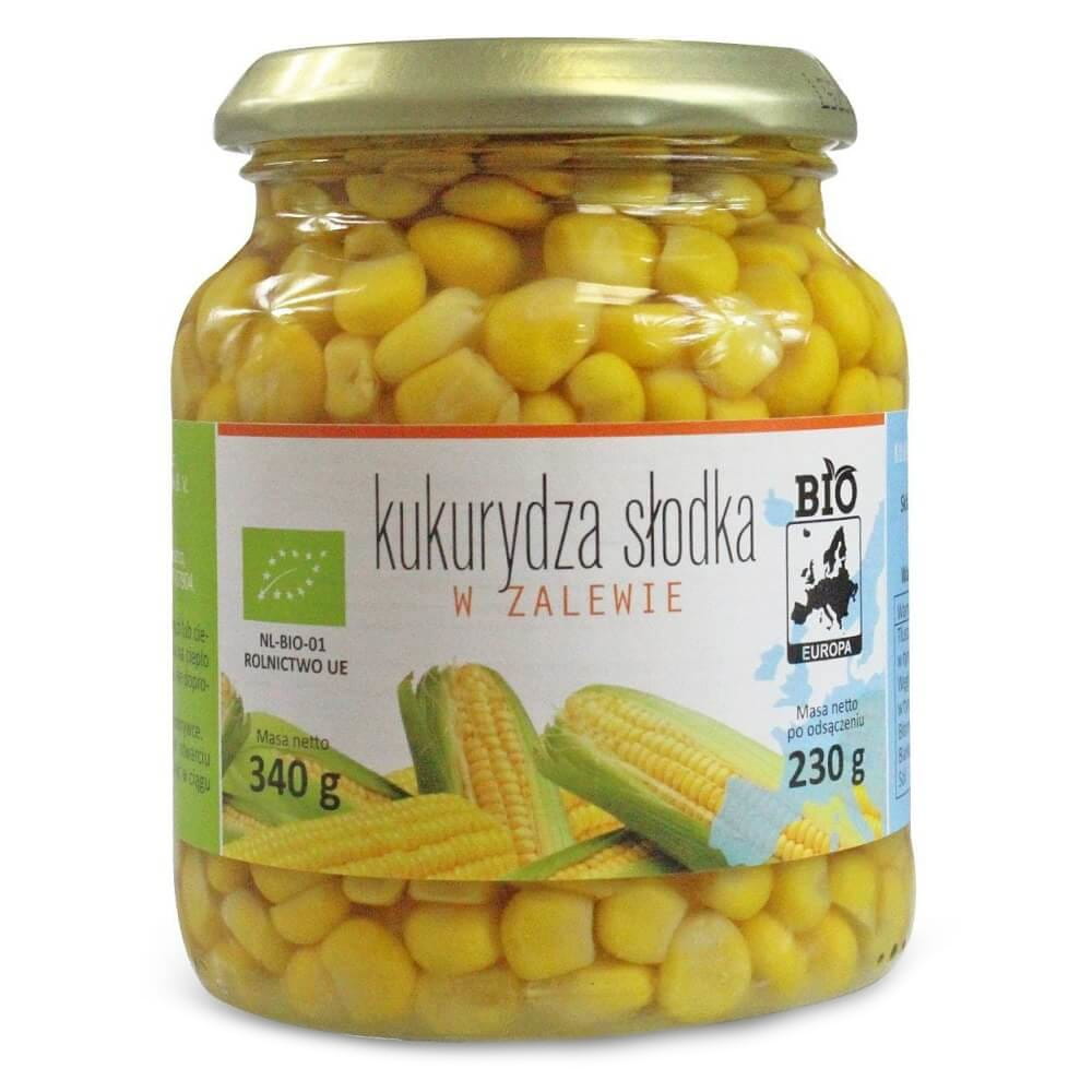 Kukuřice v slaném nálevu ve sklenici BIO 340 g (230 g) - BIO EUROPA
