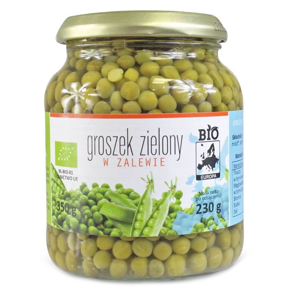 Đậu xanh trong nước muối trong lọ HỮU CƠ 350 g (230 g) - BIO EUROPA