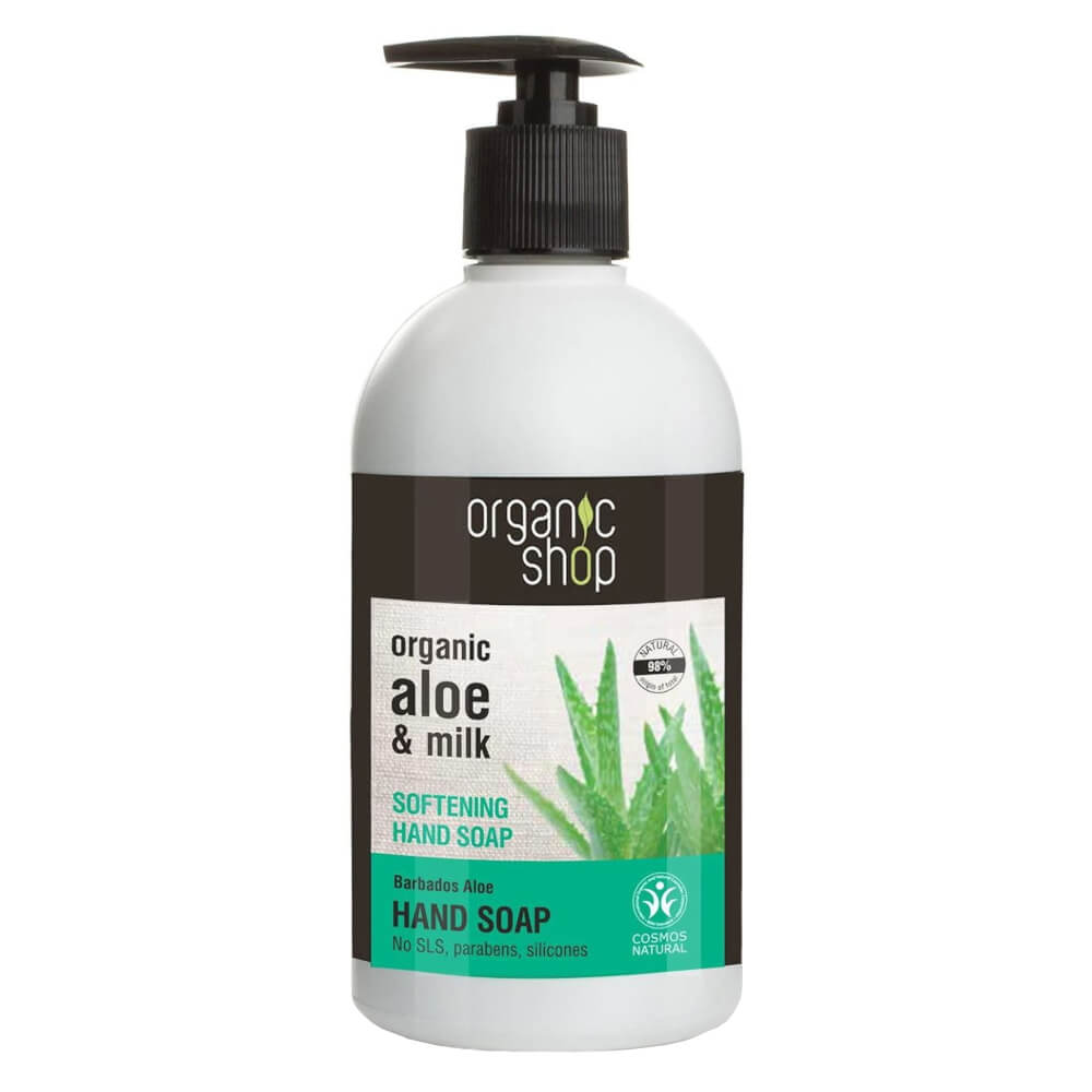 Flydende håndsæbe blødgørende Barbados Aloe 500 ml - BIO SHOP