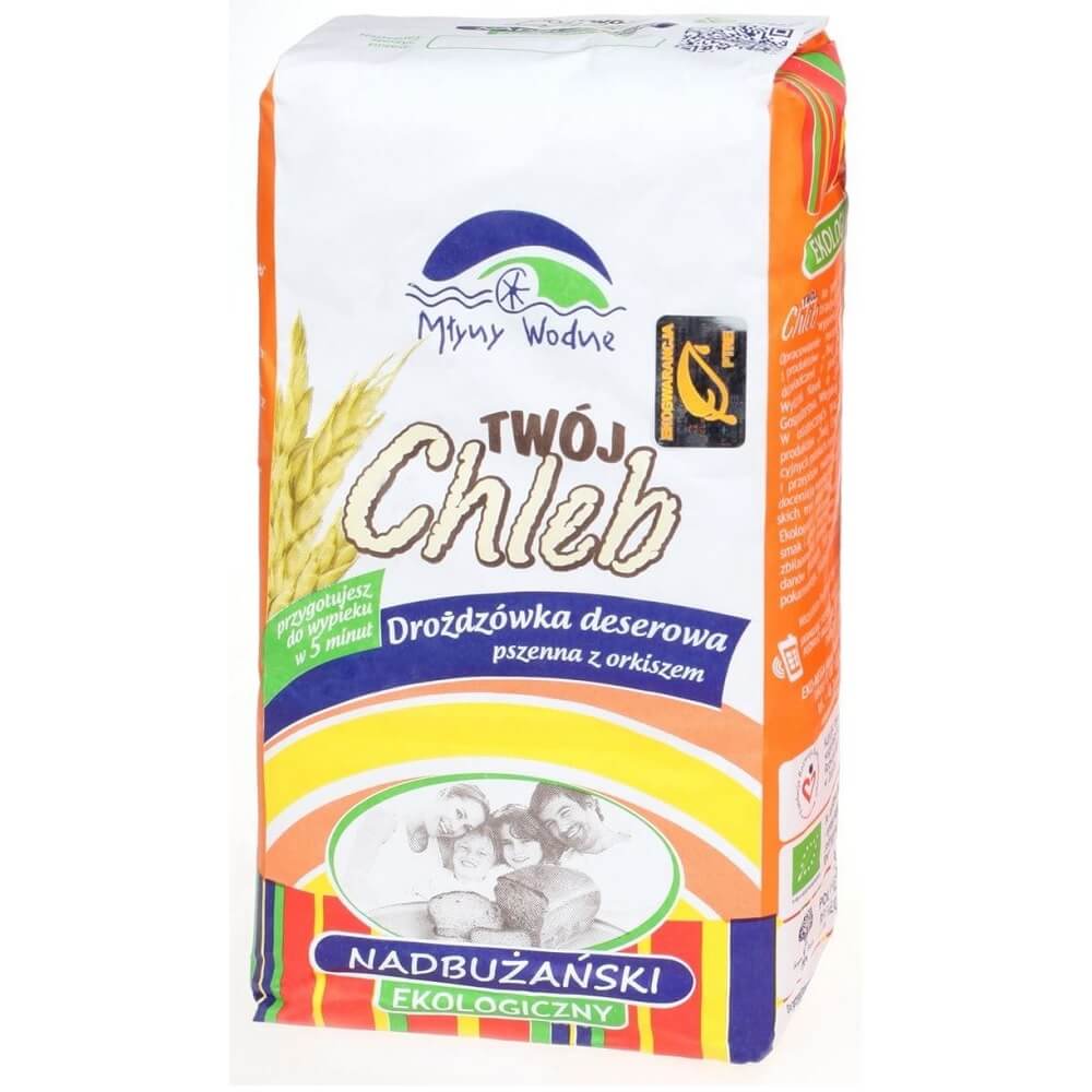 BIO búzakenyér és tönkölybúza sütőpor keverék 1 kg - WASSERMÜHLEN