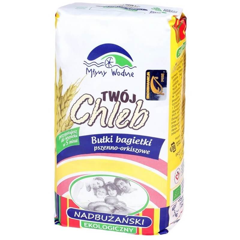 BIO búza-tönköly zsömlék sütési keverék 1 kg - WASSERMÜHLEN