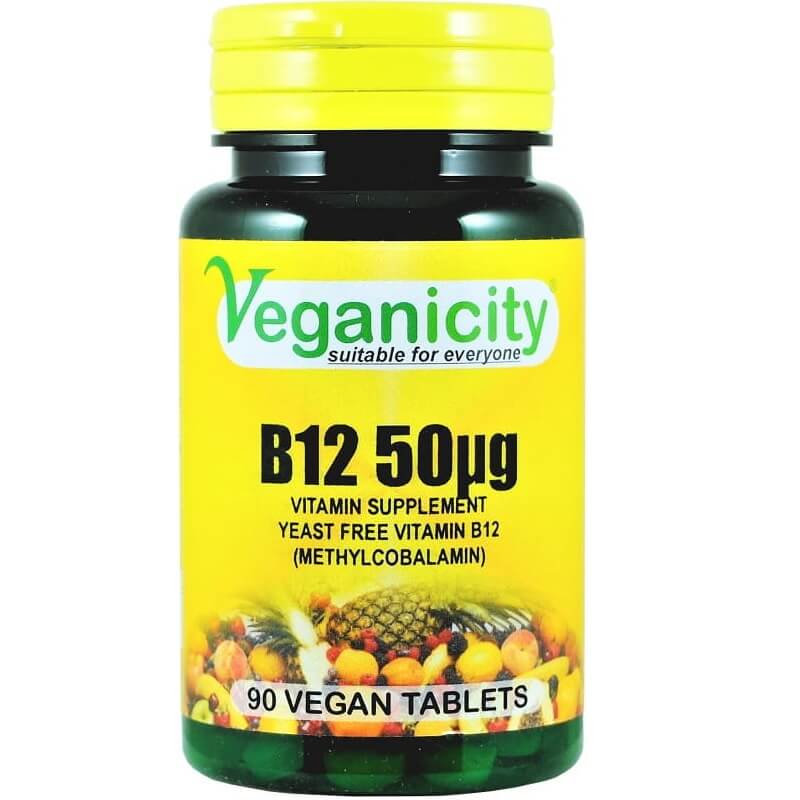 Vitamin B12 Methylcobalamin 50 µg B - 12 Methylocobalamin 90 Tablet VEGANITÄT