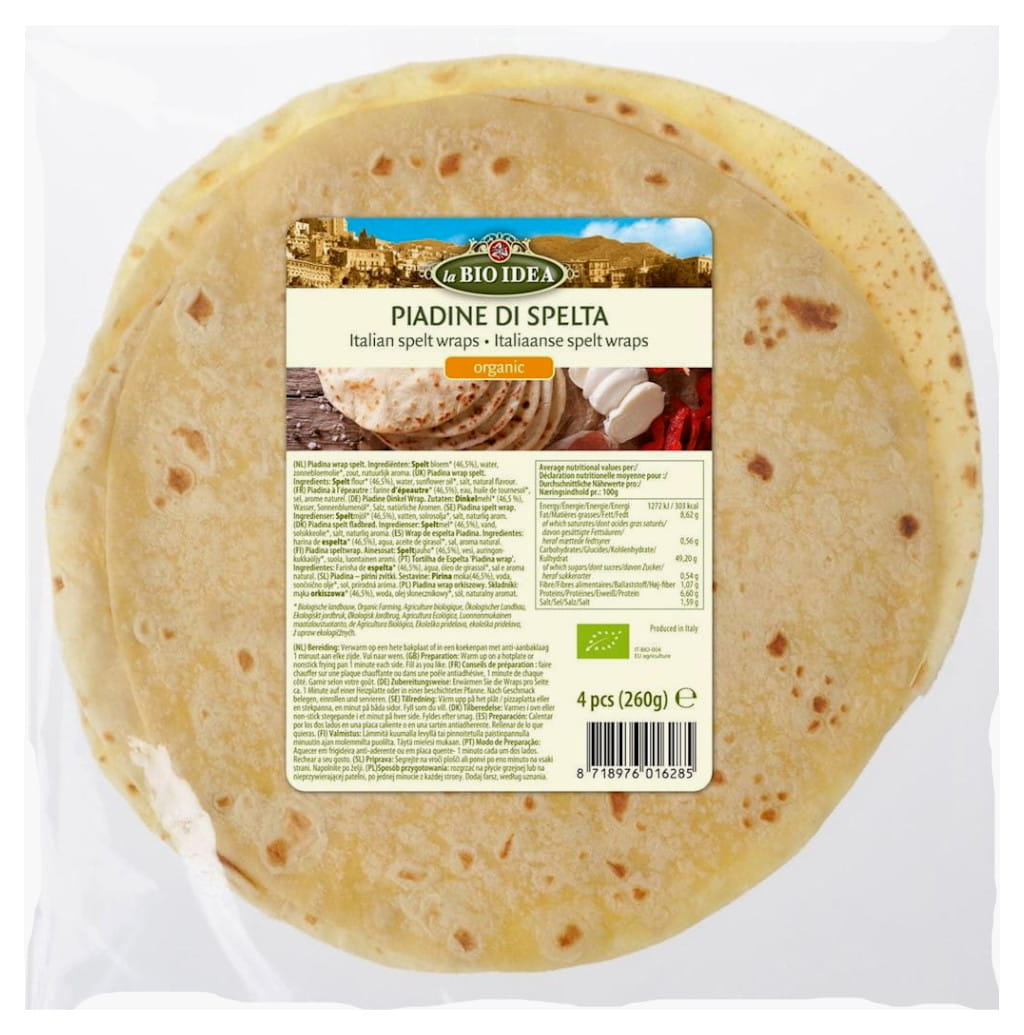 Spelt Tortilla Piadina ØKO 260 g - LA BIO IDEA