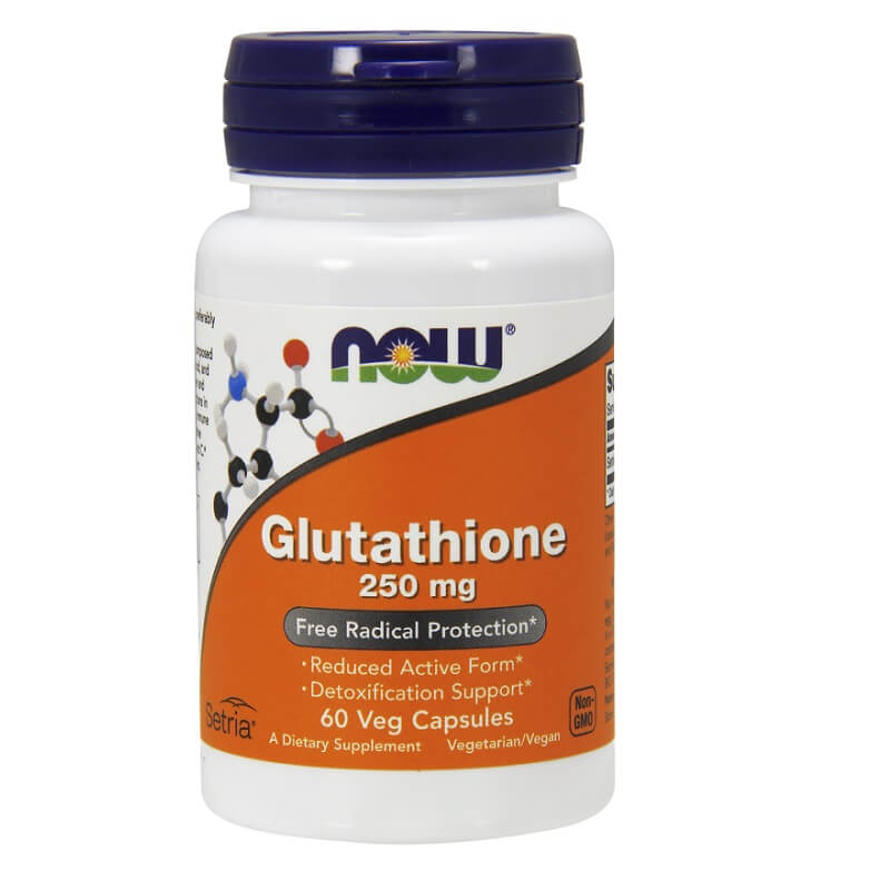 Glutathion redusert form av glutathion 250 mg 60 kapsler NOW FOODS