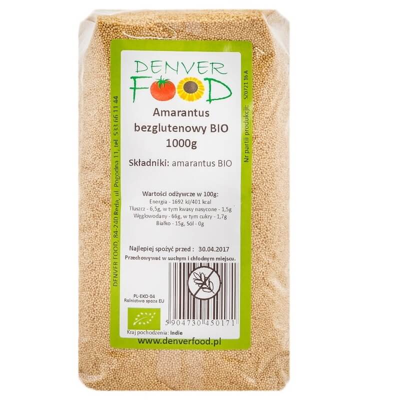 Glutenfreier Amaranth BIO 1000g DENVER FOOD