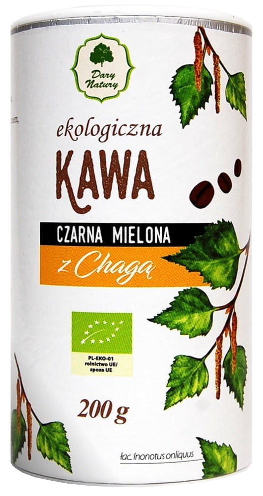 Őrölt fekete kávé Chaga BIO-val 200 g - A TERMÉSZET AJÁNDÉKAI