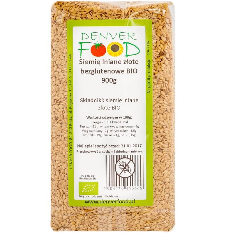 Biji Rami Emas bebas gluten BIO 900g DENVER FOOD